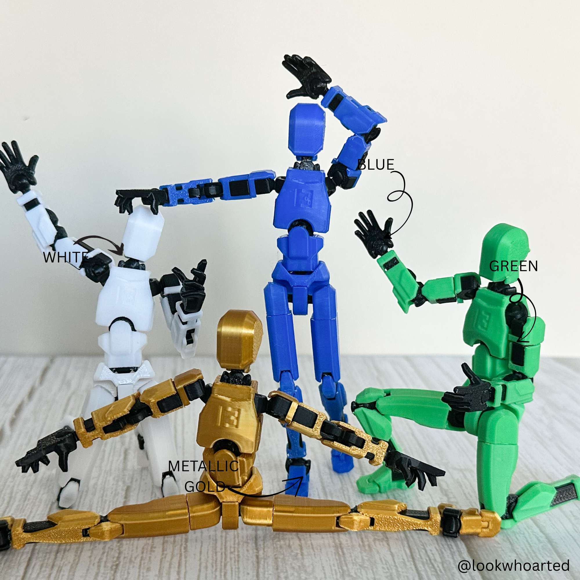 5.25" Dummy 13 Poseable Articulated Action Figures