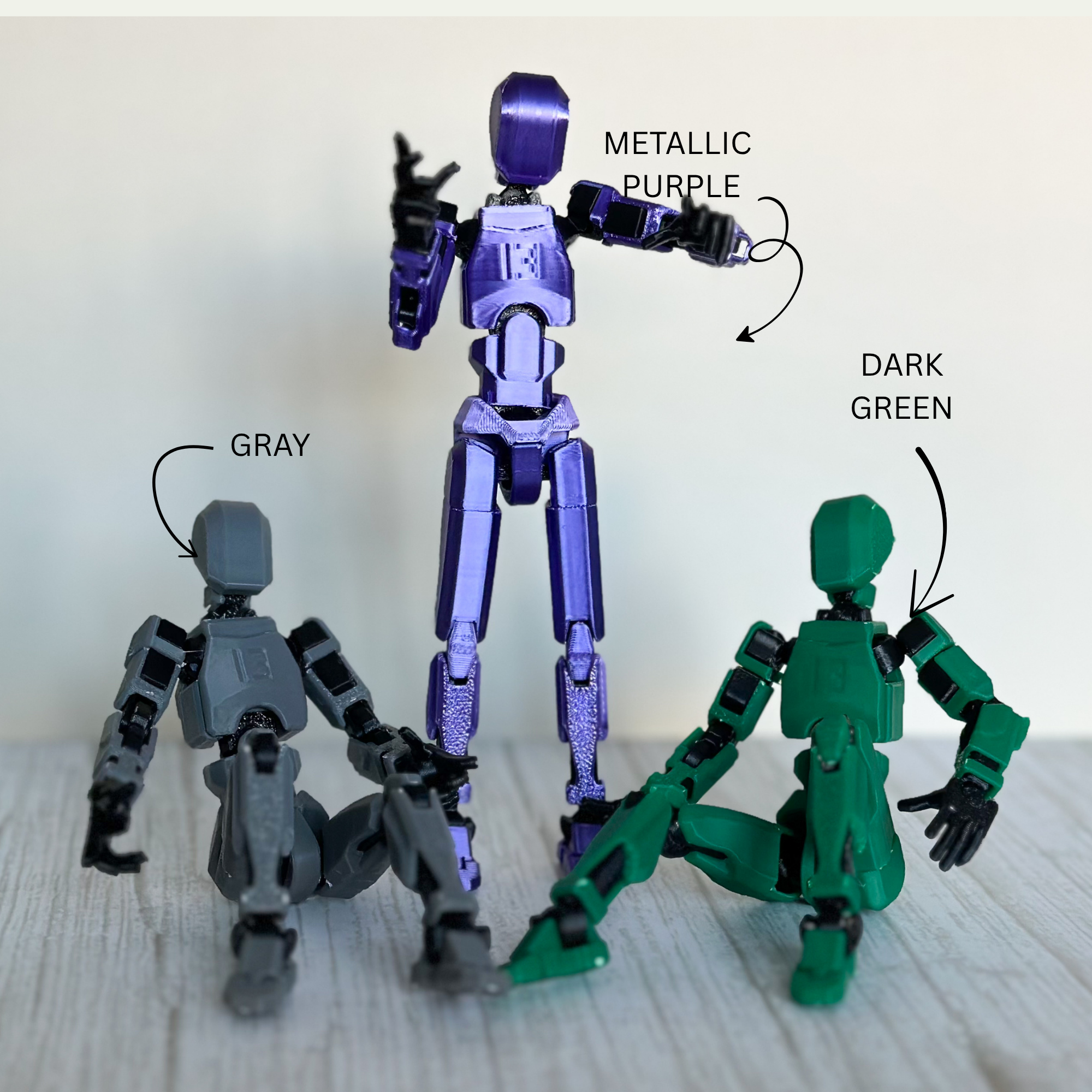 5.25" Dummy 13 Poseable Articulated Action Figures